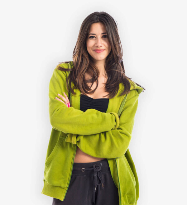 Green Woven Hoodie